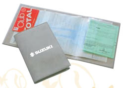 Porte carte grise 3 volets - ref. 139 - Dim. 14,2 x 28,8 cm
