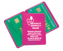Porte carte vitale coins ronds - ref. 375 - Dim. 9,2 x 13,4 cm - Mutuelles  - Santé - Porte carte, étui, pochette